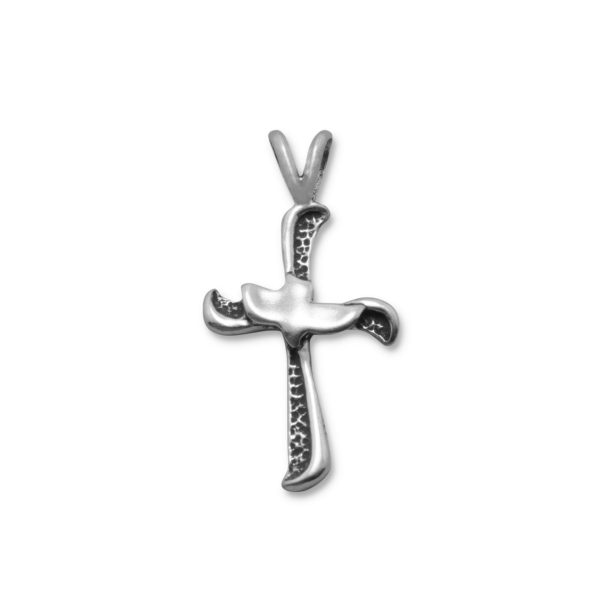 Oxidized Sterling Silver Cross Pendant