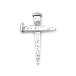 Oxidized Sterling Silver Cross Slide