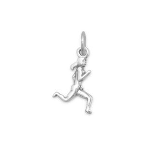 Oxidized Female Runner Charm