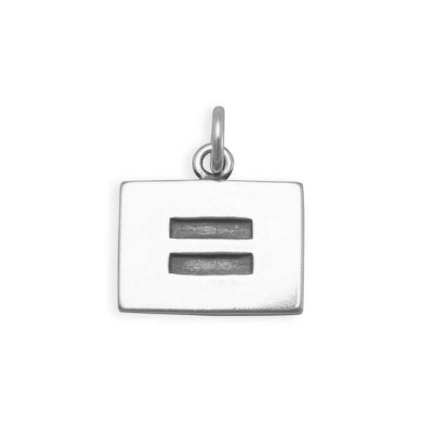 Sterling Silver Equality Symbol Charm