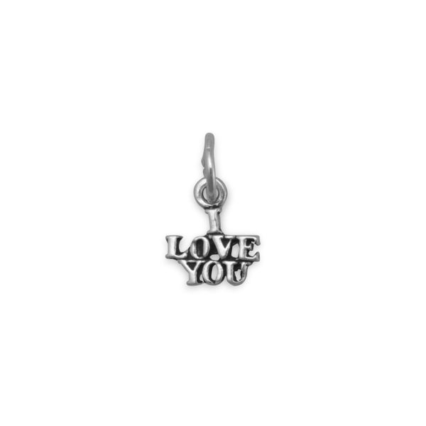 Oxidized Sterling Silver Charm