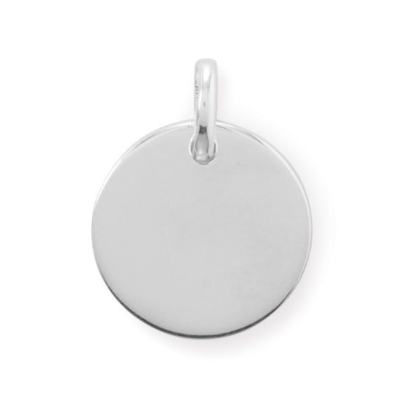 Sterling Silver Engravable Pendant