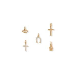 14 Karat Gold Plated Spirit Charm Set