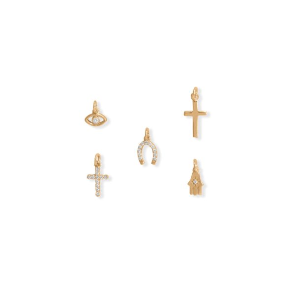14 Karat Gold Plated Spirit Charm Set