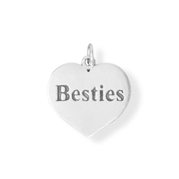 Besties Heart Charm