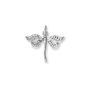 Silver Dragonfly Charm