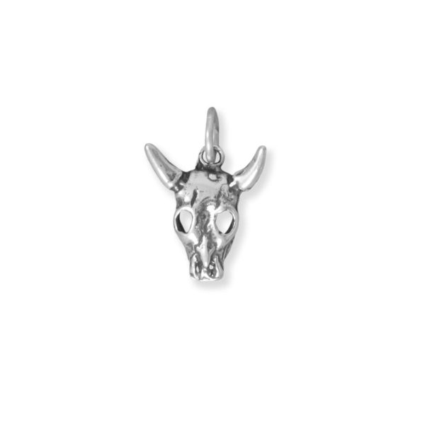 Sterling Silver Southwest Steer Skull Charm