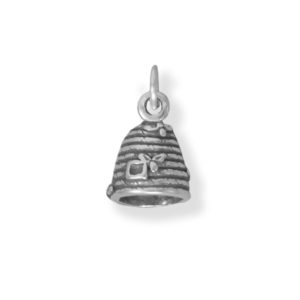 Sterling Silver Beehive Charm