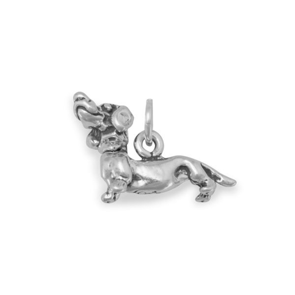 Dapper Dachshund! with Movable Head Dog Charm