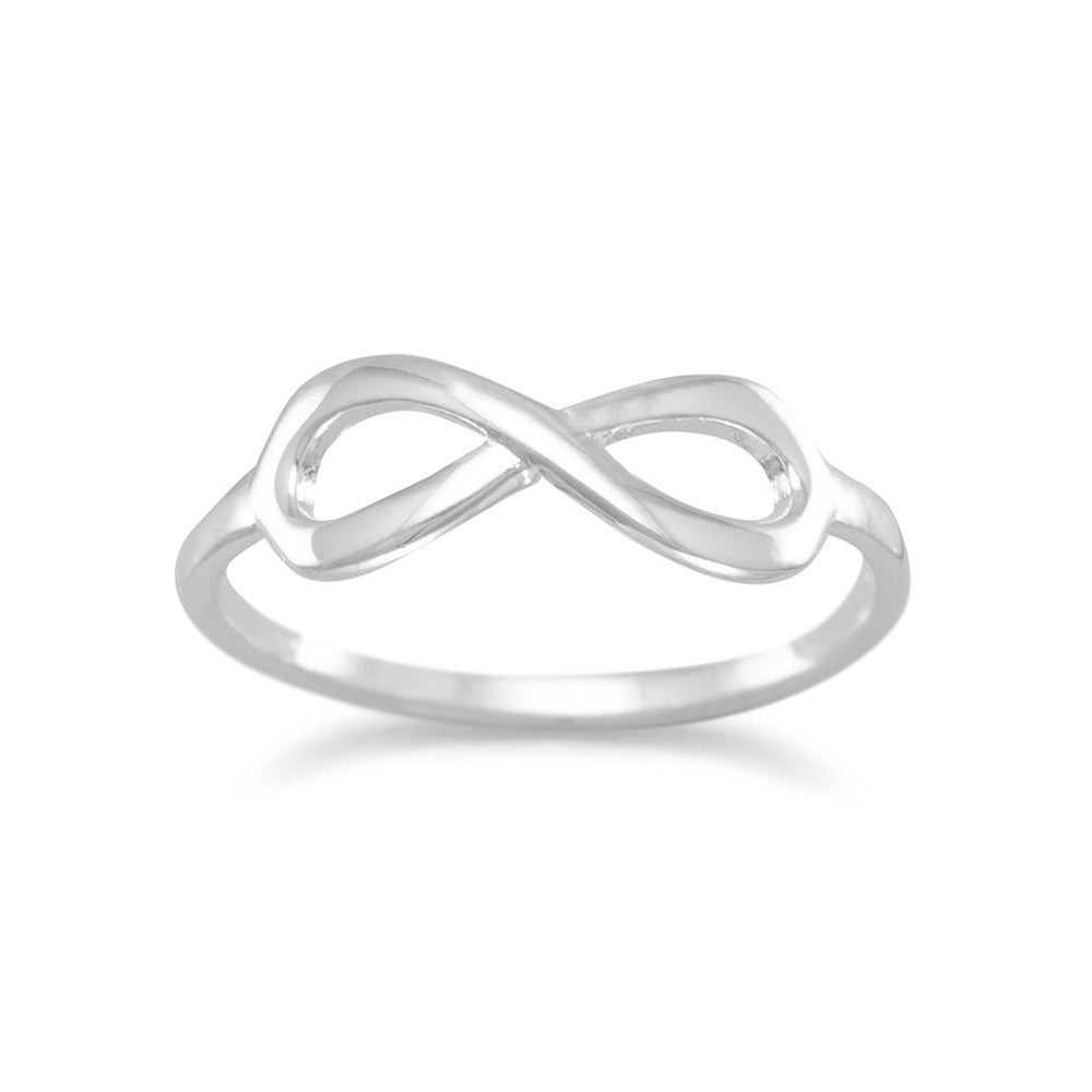 I Am Infinite! Polished Infinity Ring