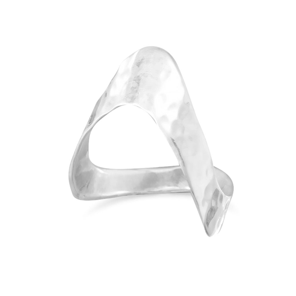 Sterling Silver V Ring