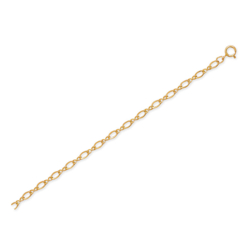 9+1 14/20 Gold Filled Figure 8 Chain Anklet