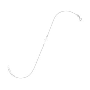11 + 1 Sideways Cross Anklet