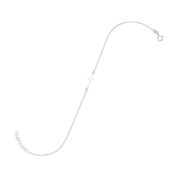 11 + 1 Sideways Cross Anklet