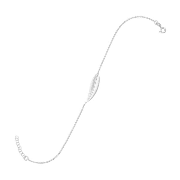 11 + 1 Sideways Feather Anklet