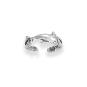 Sterling Silver Dolphin Toe Ring