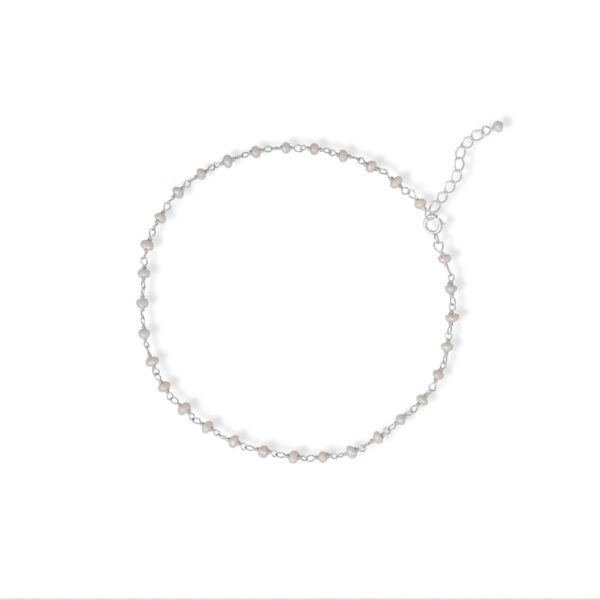 Sterling Silver Pearl Anklet