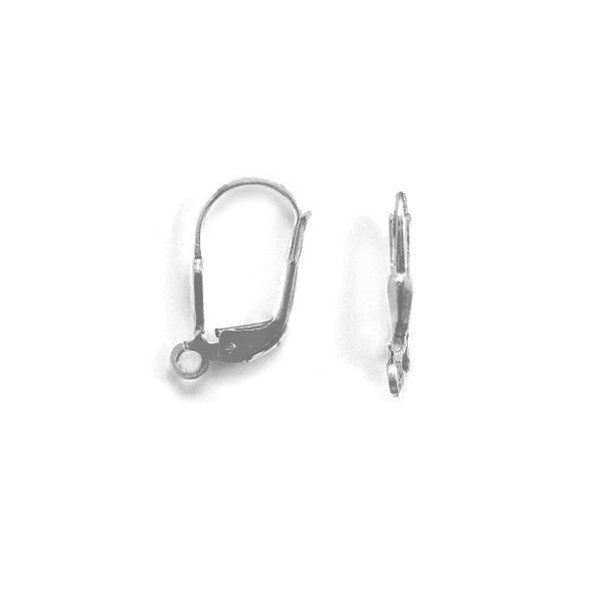 Plain Leverbacks with Open Ring (2 Pair)