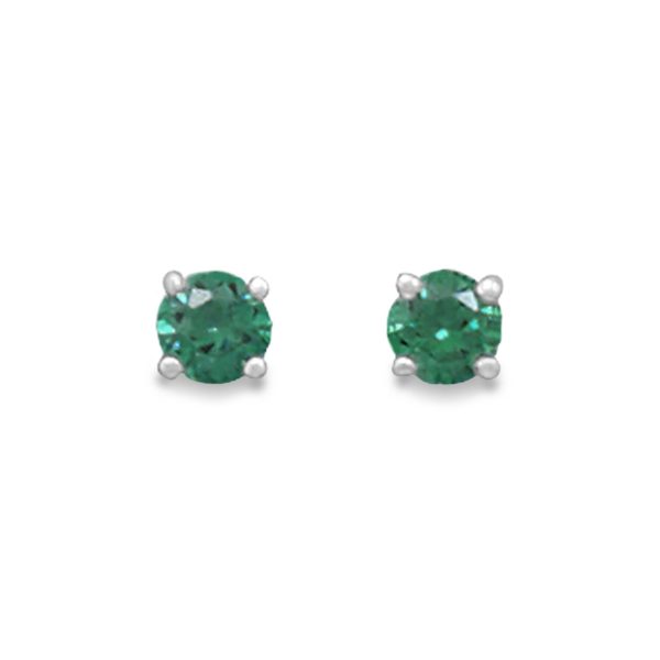 May Birthstone Stud Earrings