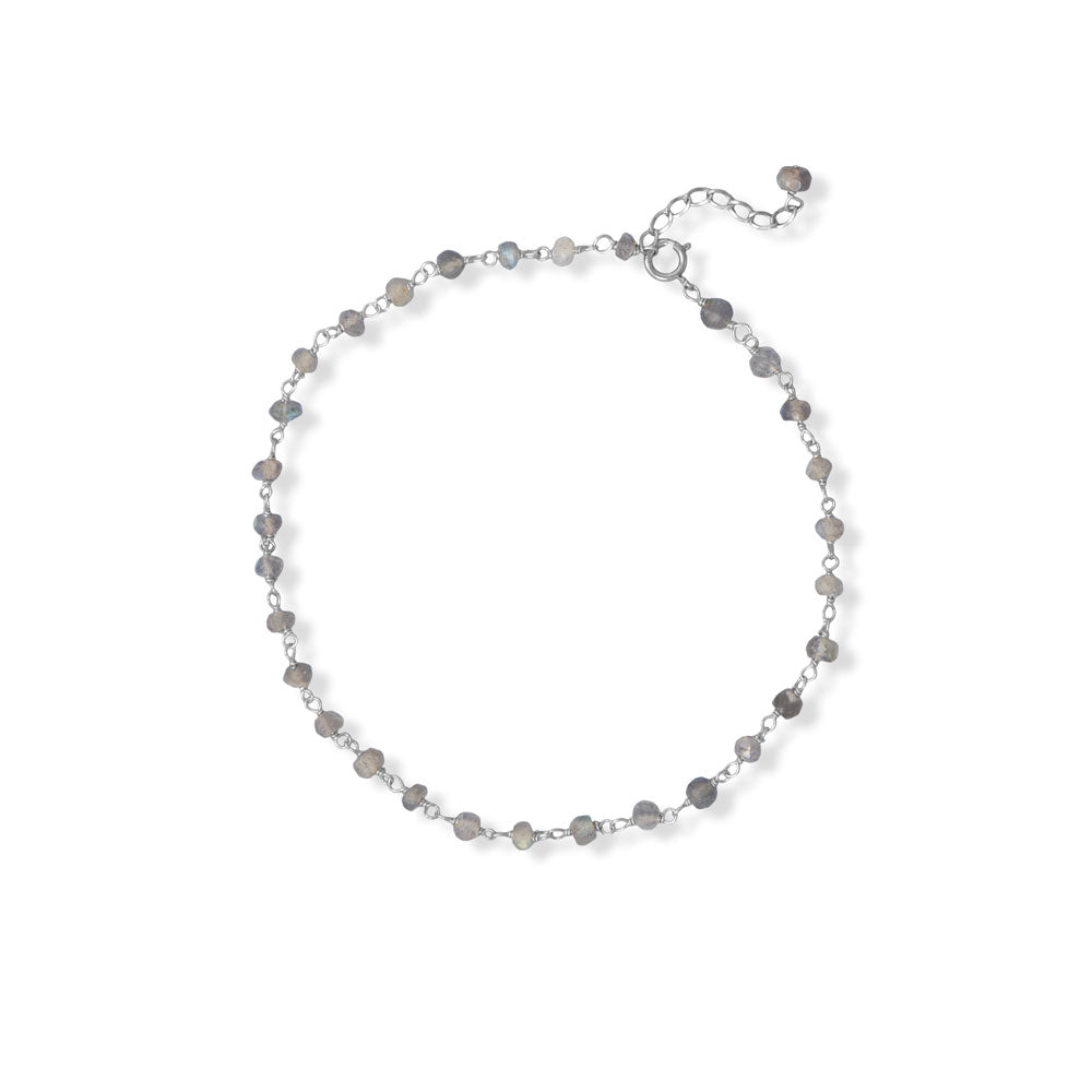 Labradorite Bead Anklet