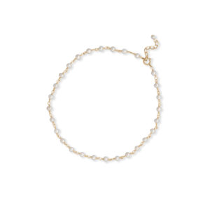 Gold Plated Pearl Anklet