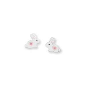 Enamel Bunny Stud Earrings