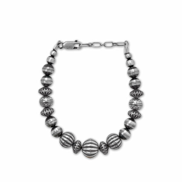7.5 Southwest Graduated Deco Bead Bracelet