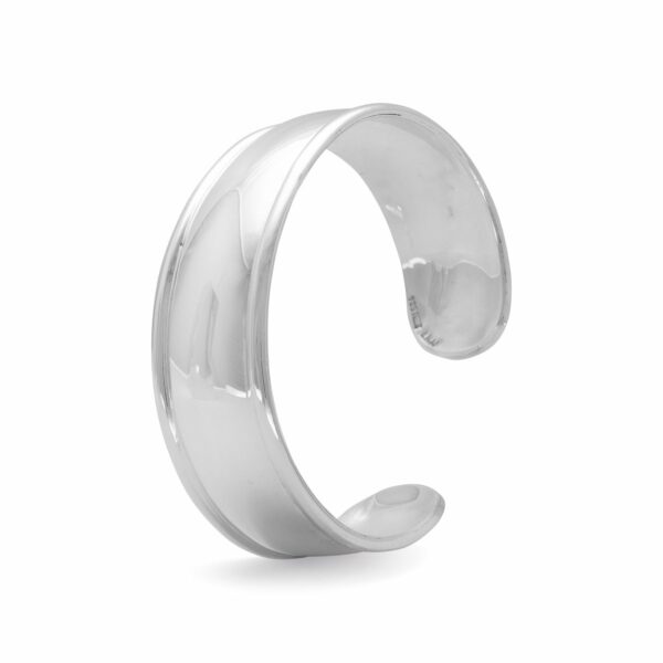 19mm Cuff with Polished Edge - Silver - alternate view 2