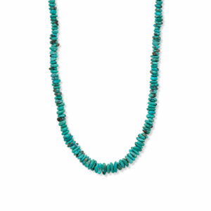 19 Mexican Campitos Turquoise Nugget Necklace