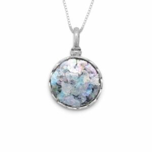 18 Small Round Ancient Glass Necklace