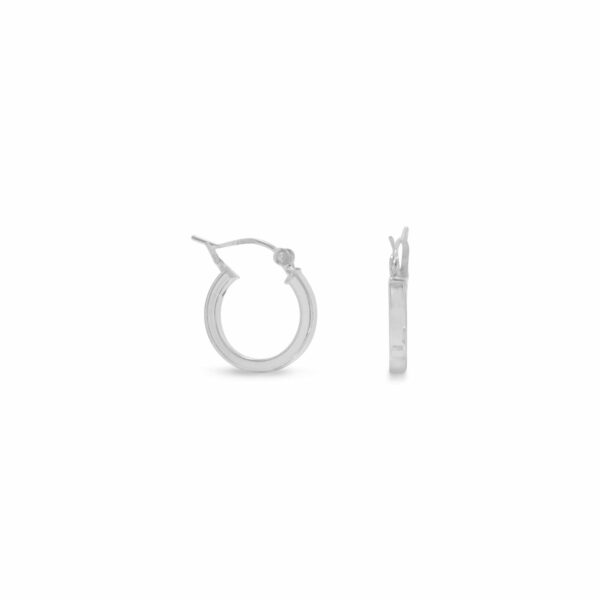 Square Tube Hoop Earrings