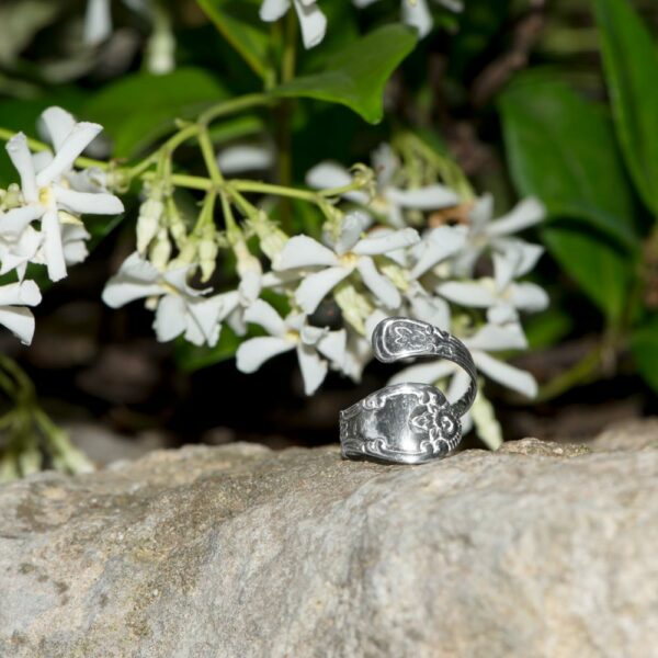 Elegant High Polish Spoon Ring - 925 Sterling Silver - alternate view 4