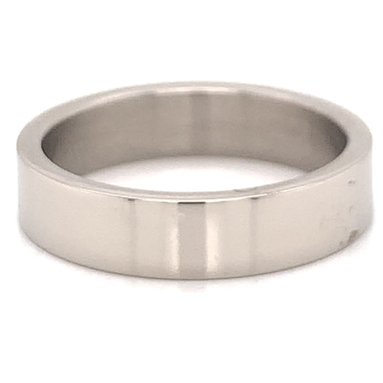 Polished Stainless Steel Blank Flat Ring