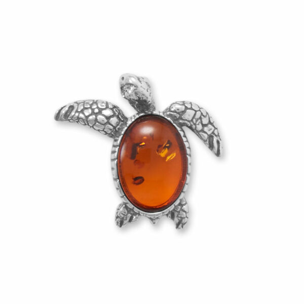 Baltic Amber Sea Turtle Pendant