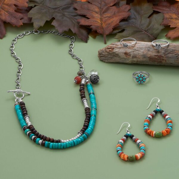 Multistone Terra Bella Necklace - Silver - alternate view 3