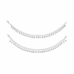 7 Moon and Stars Charm Bracelet Set