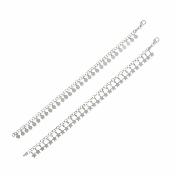 7 Moon and Stars Charm Bracelet Set - alternate view 2