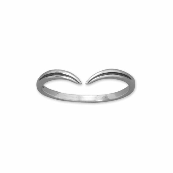 Oxidized Rosemary Sprig Three Ring Set - alternate view 2