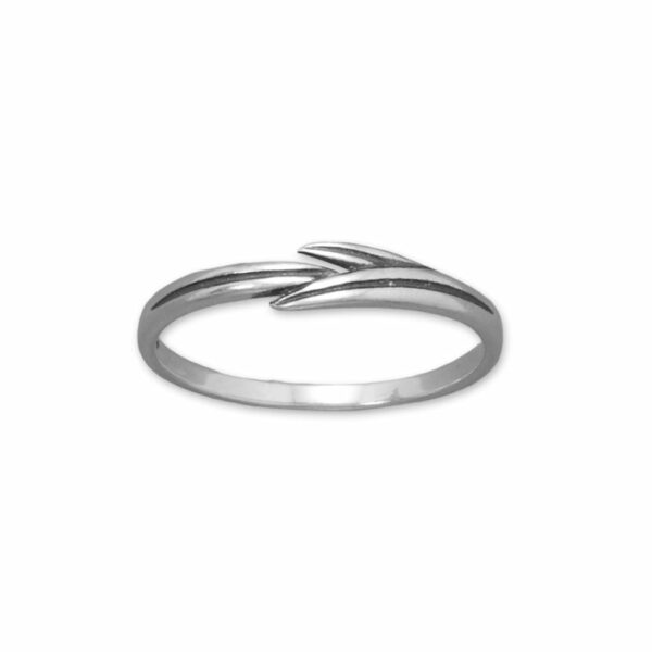 Oxidized Rosemary Sprig Three Ring Set - alternate view 3