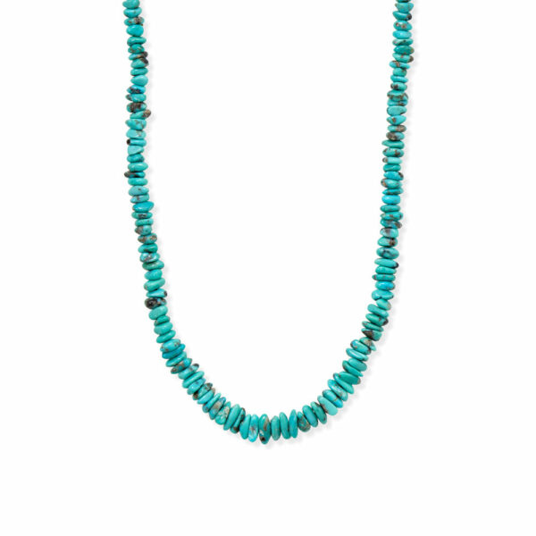 19 Mexican Campitos Turquoise Nugget Necklace