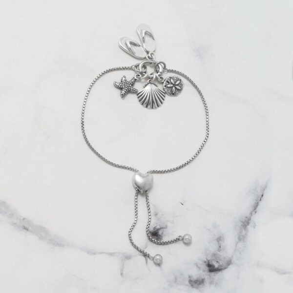 Silver or Gold 3D Small Starfish Charm - alternate view 3