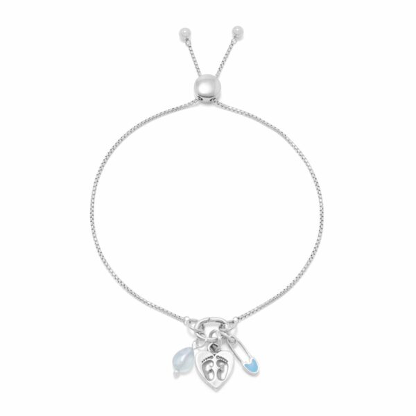 Rhodium Plated Hinged Pendant Adapter - alternate view 3