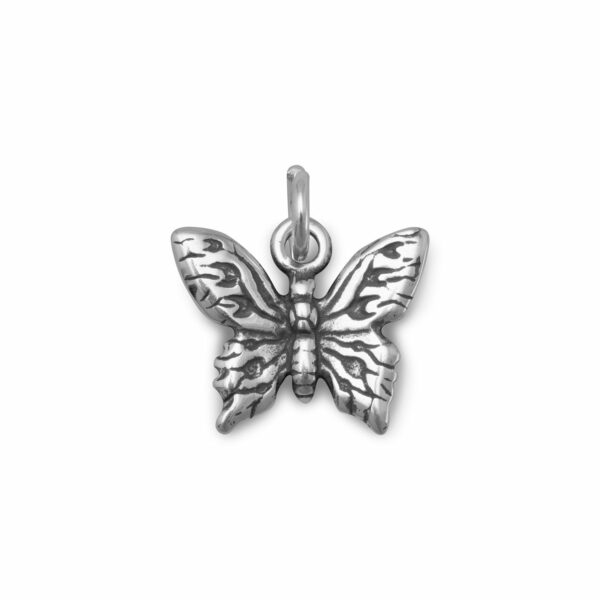 Silver or Gold 3D Butterfly Charm