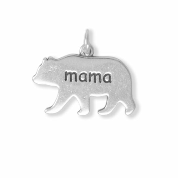 Silver or Gold mama Bear Charm