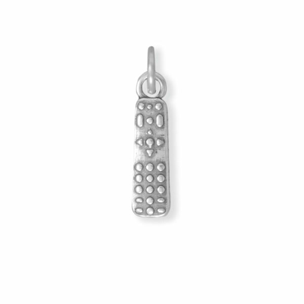 Oxidized 3D TV Remote Charm