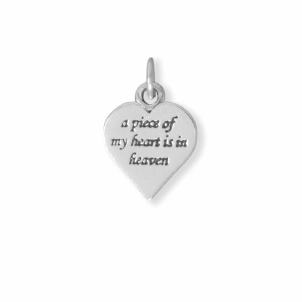 Oxidized A Piece of My Heart... Charm