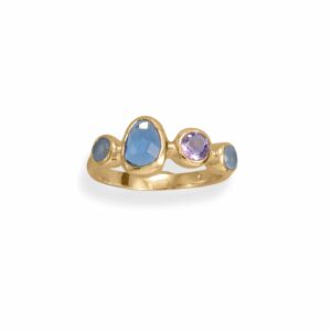 14 Karat Gold Plated Amethyst