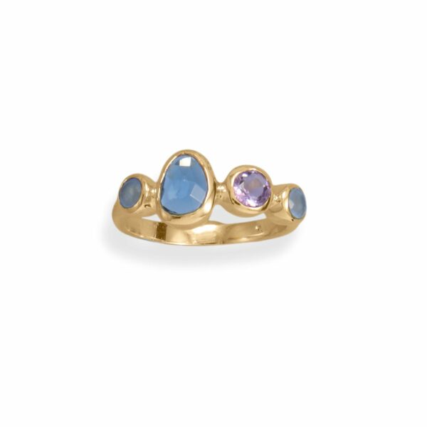 14 Karat Gold Plated Amethyst