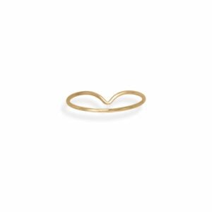 14/20 Gold Filled Thin V Design Ring