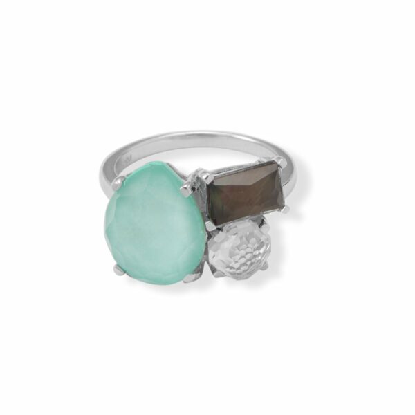Turquoise and Mother of Pearl Ring